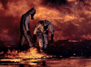 Michael Bailey in an oil-field scene from the Planetviews archive
